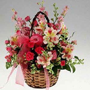 Boonton Florist | Basket of Pinks