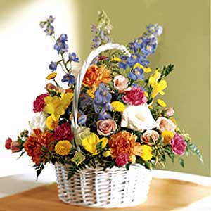 Boonton Florist | White Basket
