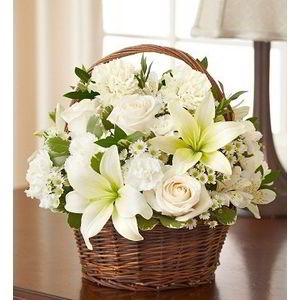 Boonton Florist | Basket of Whites
