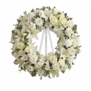 Boonton Florist | White Wreath