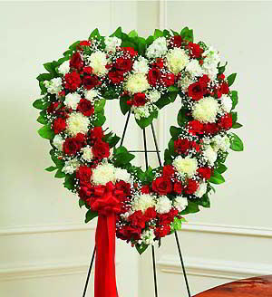 Boonton Florist | Red & White Heart