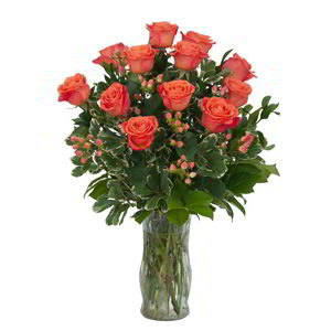 Boonton Florist | 12 Orange Roses